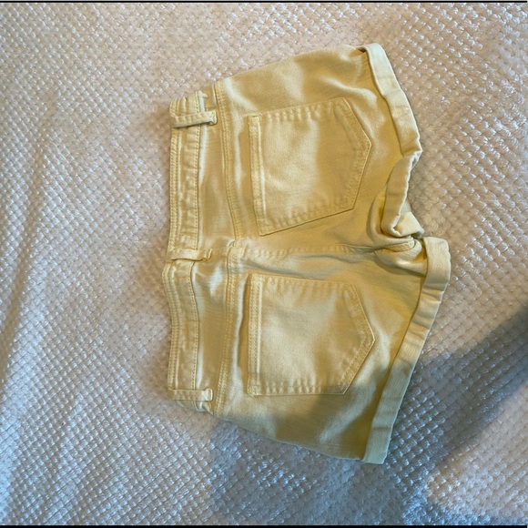 Forever 21 Yellow Denim Shorts - Picture 3 of 4